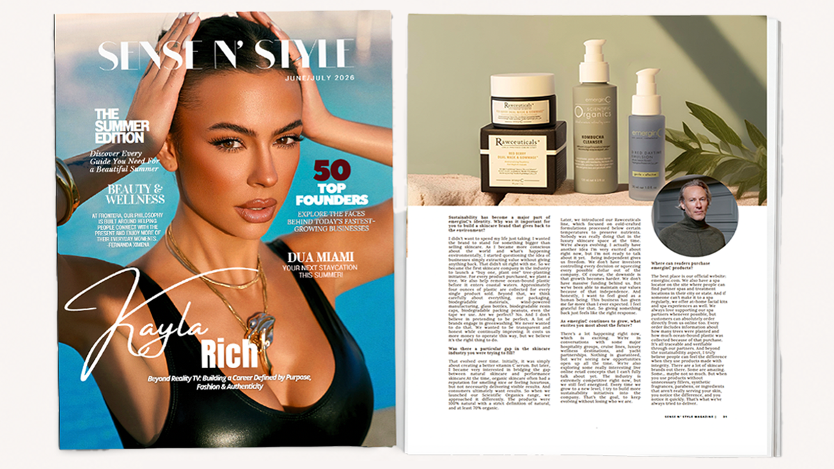 emerginC Featured In Sense N’ Style Magazine: A Look at Our Professional Skin Care Brand